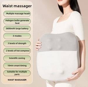 High Quality OEM Brand 3D Rolling Kneading <b>Back</b> Massage Machine <b>Vibration</b> Heat Modern Customizable <b>Massager</b> Pillow <b>Back</b> Pain - Product Image 4