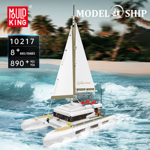 Mould King 10217 890PCS Serie de Barcos Catamarán <span class=keywords><strong>Velero</strong></span> Modelo de Barco de Juguete Bloques de Construcción Modelo Técnico Regalo Festivo - Product Image 2