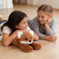 Peluche Jelly Catt Smudge Fox, couette Smudge Fox, animaux en peluche de haute qualité, jouet doux, poupée animaux de la forêt, idéal pour un cadeau d'anniversaire