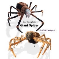 Grande araignée lumineuse MCT pour Halloween, idéale pour les maisons hantées, les salles d'évasion, les bars et la décoration de lieux ; utilisation intérieure, 2 mètres