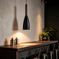 Luminaire suspendu minimaliste en travertin naturel, lampe suspendue pour restaurant, décoration de café, bar, lustre personnalisé pour plafond haut