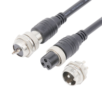Universal GX M16 2 3 4 5 6 7 8 10 Pin Sistema de cámara de vídeo para coche Cables Conector de aviación Cable moldeado Arnés de cables Led