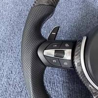 Volant en fibre de carbone LED pour BMW F30 F10 F32 F20 F15 F25 E70 X3 X5 E71 E72 E90 E92 M3 M5 M6 Accessoires de voiture