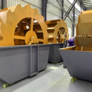 High Capacity Industrial Bucket <b>Wheel</b> Sand <b>Washing</b> <b>Machine</b> AC Motor 5-10t/h for Mining Quarry Aggregate Gravel Processing - Product Image 2