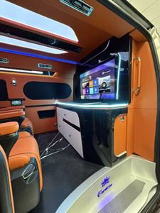 Nouveau Toyota Hiace 300 Luxe Modifié MPV LHD Essence 7 Places Sièges Avion Plancher Teck <span class=keywords><strong>TV</strong></span> Réfrigérateur 3.5L Fourgon de Transport - Product Image 3
