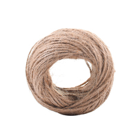 Toptan toplu 100% doğal jüt 2mm DIY dekorasyon kordon sicim Sisal Manila geri dönüşümlü ambalaj jüt kenevir halat