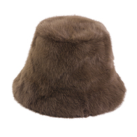 Bonnet d'hiver pour femme, design de luxe, bonnet décontracté pour l'automne et l'hiver, couleur unie, fausse fourrure, bonnet imperméable pour femme