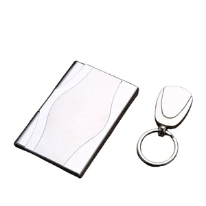 <b>Personalized</b> Gift Set: Engraved Pen, <b>Keychain</b> & Card Holder - Promotional Business Gifts for Corporate Branding - Product Image 3