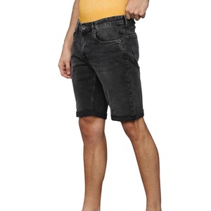 Service OEM - Shorts en jean décontractés pour hommes, mélange de coton, coupe droite, pantalon court d'été pour hommes, shorts en jean de couleur unie - Product Image 3