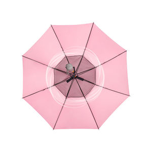 Parapluie de 23 pouces avec ventilateur, pulvérisation d'eau, design personnalisé avec chargement USB, cadeau d'affaires - Product Image 3