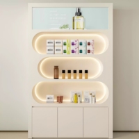 Vitrine de luxe haut de gamme pour salon de beauté, présentoir de produits cosmétiques et de soins de la peau, étagère de rangement