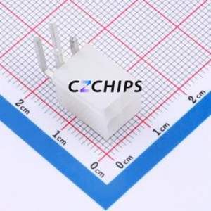 W420120K-4PW2123 Wire-to-Board Pin Header Bent Lead Through Hole,P=4.2mm Connector 2x2P 4.2mm Right Angle Insert Mini-Fit MX 4.2 - Product Image 1