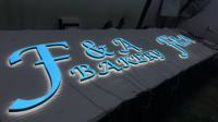 Enseignes d'affaires logo extérieur Led rétro-éclairé lettre personnalisé acrylique lettres Led signe enseignes électroniques pour l'extérieur