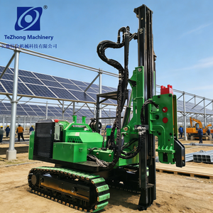 Macchina per la Paliatura Fotovoltaica, Impianto di Paliatura Cingolato Semovente con Sistema Idraulico per Costruzione di Impianti Solari e Pali su Tracciato - Product Image 4