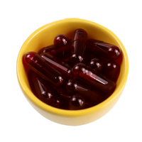 Enrobage entérique rouge hpmc coquilles végétales séparées faisant plante noir personnaliser couleur taille 00 0 1 2 3 4 5 gélatine capsule vide