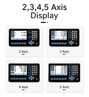 Afficheur numérique LCD Ditron D80 2/3/4 axes avec échelle magnétique DMA IP67 pour tour et fraiseuse