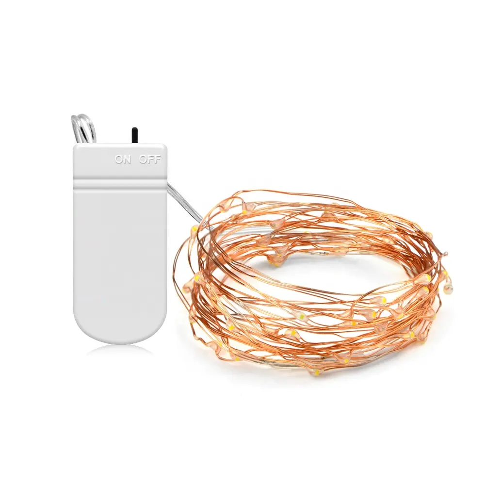 Led String Fairy Light 2M Garland CR2032 AA On Battery Powered Copper Wire Waterproof For Outdoor Christmas Decoration