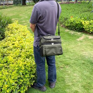 Custom Men Double Layer Polyester Cooler <strong>Insulated</strong> <strong>Lunch</strong> <strong>Bag</strong> Women Large Mesh Side Pockets <strong>Adult</strong> <strong>Lunch</strong> Box Large Tote <strong>Bag</strong> - Product Image 6
