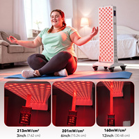 Panneau de luminothérapie LED Suyzeko, thérapie par lumière rouge et infrarouge proche, panneau de luminothérapie rouge avec intensité réglable et minuterie