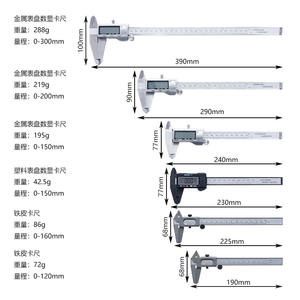 Calibradores Digitales Vernier con Envío Gratuito, 150/200/300 mm, Calibradores Electrónicos para Nivel de Aceite, Material Plástico - Product Image 4