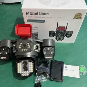 Caméras de surveillance solaires sans fil V380pro à quatre objectifs AOV Wifi 4G avec carte SIM IP HD PTZ CCTV pour extérieur - Product Image 6