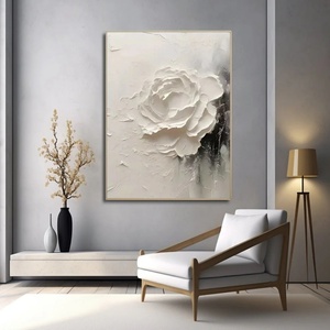 Grande peinture abstraite texturée en acrylique sur toile, paysage nature morte, faite à la main, originale pour la maison et la galerie - Product Image 1