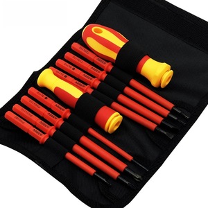 Juego de Destornilladores de Precisión de Acero al Cromo Vanadio, Personalizado ODM, Estuche Blando, Reparación de Dispositivos Electrónicos, 10 Piezas, Rojo y Amarillo - Product Image 4