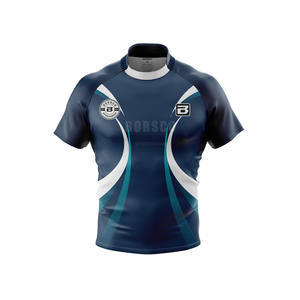 ラグビーシャツカスタム昇華通気性ラグビーフットボールユニフォーム最も人気のある半袖デザイン - Product Image 1