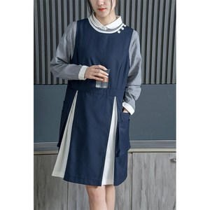 Delantal sin mangas de moda para mujer, antimanchas, con logo personalizado, para cocina, floristería, guardería, educación temprana, uniforme de trabajo - Product Image 6