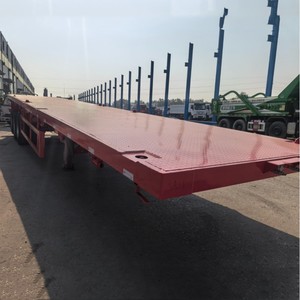 <span class=keywords><strong>Los</strong></span> <span class=keywords><strong>Mejores</strong></span> <span class=keywords><strong>Remolques</strong></span> de Venta Directa de Fábrica China, Remolque de Plataforma de 3 Ejes y 40 pies <span class=keywords><strong>para</strong></span> el Transporte Confiable de Madera y Carga - Product Image 1