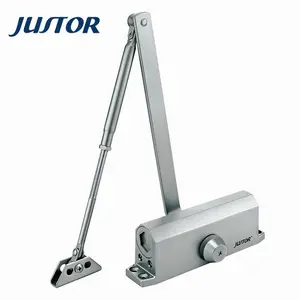 JUSTOR Service appartamento porta in legno auto chiusura di 180 gradi in lega di alluminio automatico fuoco-Rated CE porta di certificazione