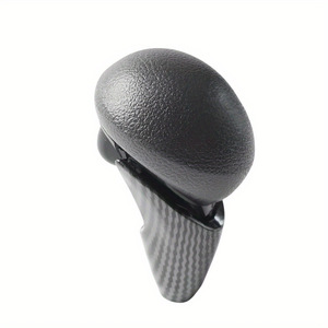 Pommeau de levier de vitesse automatique en cuir gris fibre de carbone Honda Civic, pièce de rechange ergonomique QZ-0329 - Product Image 1