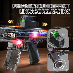 2025 bambini che vendono a caldo simula il suono elettrico pistola luce giocattoli attività all'aperto pistola a vibrazione a spruzzo giocattoli - Product Image 4