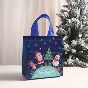 Bolsas de Regalo de Navidad Personalizadas, Bolsas de Regalo de Dulces para Fiestas, Bolsas de Compras Plegables Reutilizables, Bolsas Plegables de Tela No Tejida - Product Image 4