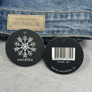 Tráng màu đen treo giấy <span class=keywords><strong>tag</strong></span> nhãn giá bán buôn thẻ cho quần áo may quần áo treo thẻ - Product Image 1