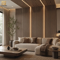 Panel Dinding Indoor Harga Terbaik Panel Dinding WPC Beralur untuk Dekorasi Dinding