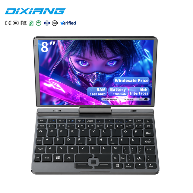 Business 8-Inch Convertible Laptop, Intel N95, 12GB DDR5, 256GB SSD, 10-Point Touch, Windows 11