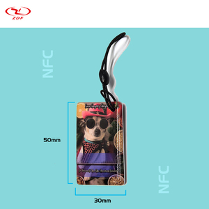명함 미니 태그 로고 13.56MHz 스마트 NFC 태그 및 <span class=keywords><strong>QR</strong></span> 코드와 사용자 정의 인쇄 NFC 개 키 체인 - Product Image 4