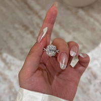 Bague de fiançailles solitaire ovale en or 14k 18k et platine, diamant de laboratoire taille œuf de pigeon, certifiée IGI, bijoux pour femme
