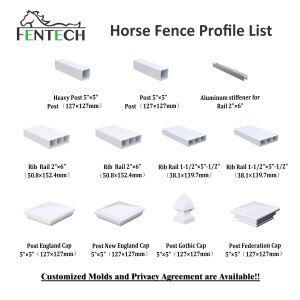 FENTECH顶级质量4轨聚氯乙烯乙烯基马场围栏 - Product Image 4