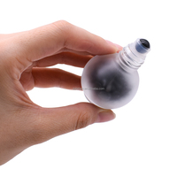 En stock, flacons distributeurs d'huiles essentielles Jade Rollerball, flacons en verre givré avec bouchon en bambou