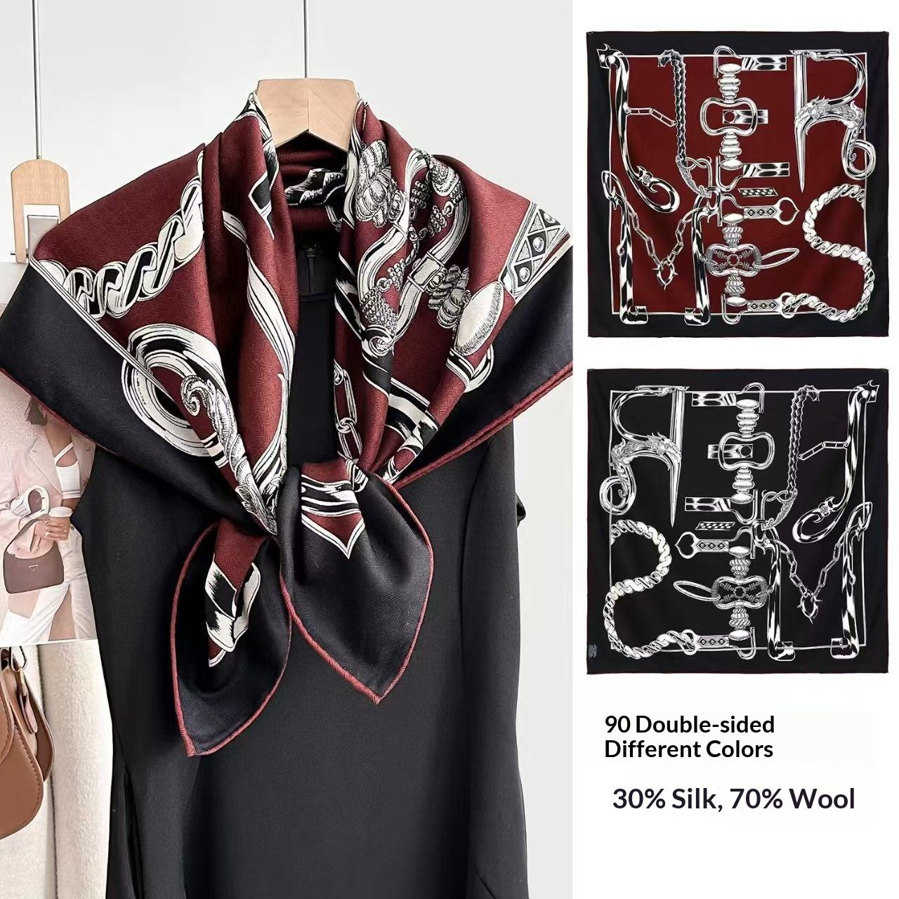 Red and black snake chain-8585cm