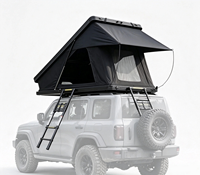 Tente de toit rigide triangulaire en aluminium Zentopia pour 2-3 personnes, hydraulique, 68 kg, quatre saisons, pour SUV 4x4 Overland