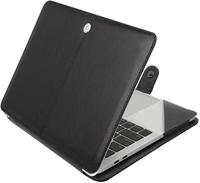 Housse de protection pour ordinateur portable moderne, légère et portable, en cuir PU de qualité supérieure, avec bande transparente