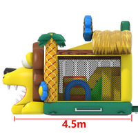 Château gonflable commercial Lion Toucan de dessin animé pour la location et les jeux d'enfants