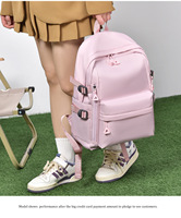 Nouveau sac à dos d'ordinateur portable unisexe simple pour affaires, en polyester, décontracté, pour voyages et sports, pour les élèves du collège et du lycée