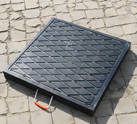 Plaques de support mobiles en PEHD pour pompes à béton, pièces de grue robustes, plaques de support de pieds de grue