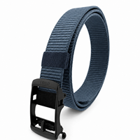 Ceinture tactique en nylon réglable avec logo personnalisé, boucle à cliquet sans trou, pour hommes, travail en extérieur