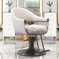 Chaise de barbier et de beauté en métal de luxe moderne pour salon, spa, hôpital et usage extérieur, mobilier de salon de coiffure de luxe