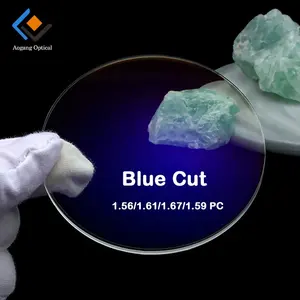 blaulicht blockierende linse 1,67 hmc uv 420 blauschnitt-optiklinse preis optiklinse großhandel